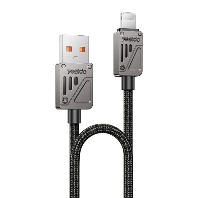 Yesido CA135L 12W 2.4A USB to 8 Pin Zinc Alloy Data Cable, Length