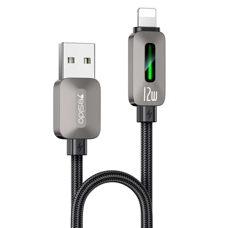 Yesido CA137L 12W USB to 8 Pin Streamer Light Data Cable, Length
