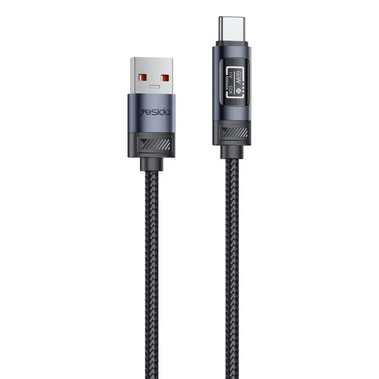 Yesido CA138C 66W USB to Type-C OLED Display Charging Data Cable, Length