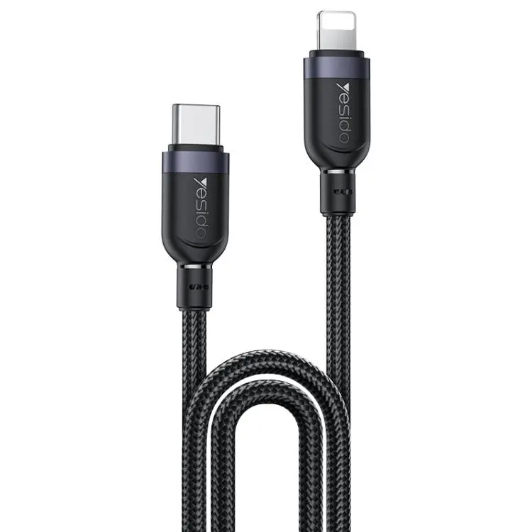 Yesido CA191 27W Type-C to 8 Pin Aluminum Alloy Data Cable, Length