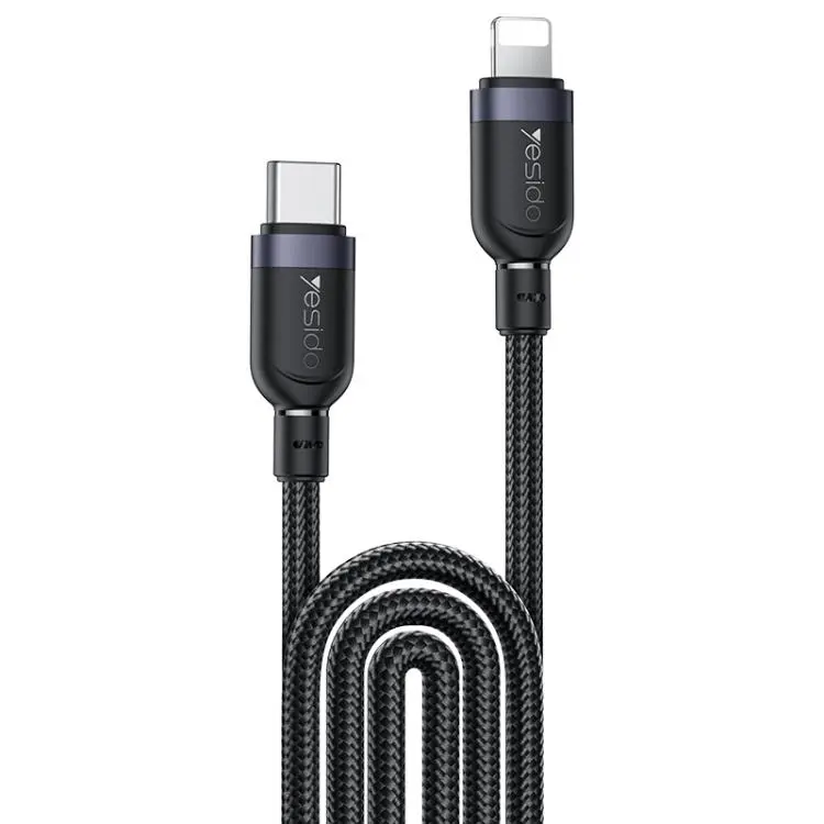 Yesido CA193 27W Type-C to 8 Pin Aluminum Alloy Data Cable, Length