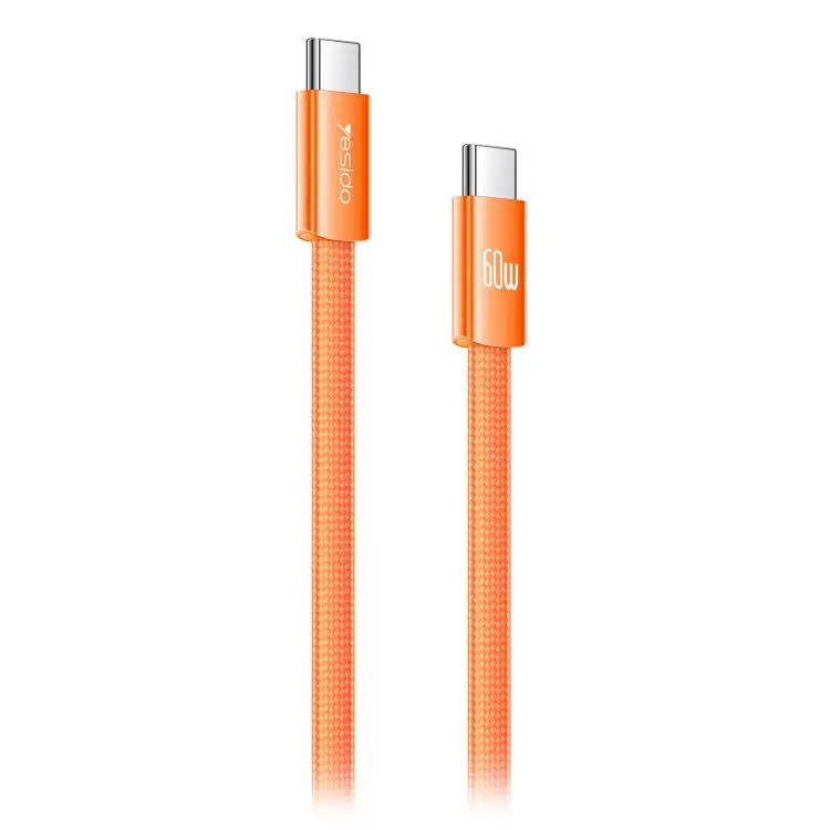 Yesido CA206 60W Type-C to Type-C Super Fast Charging Braided Data Cable, Length