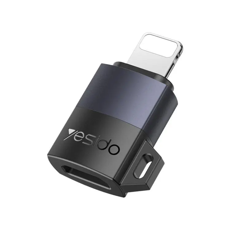 Yesido GS27 Type-C Female to 8 Pin Male Charging Adapter(Black)