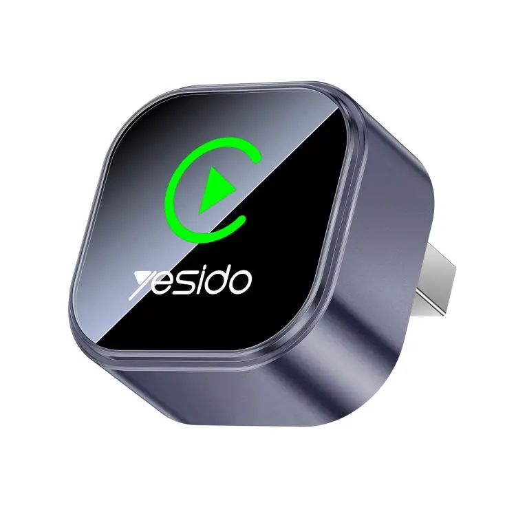 Yesido KM31 Mini 2-in-1 Wired to Wireless CarPlay and Android Auto Car Adapter(Black)