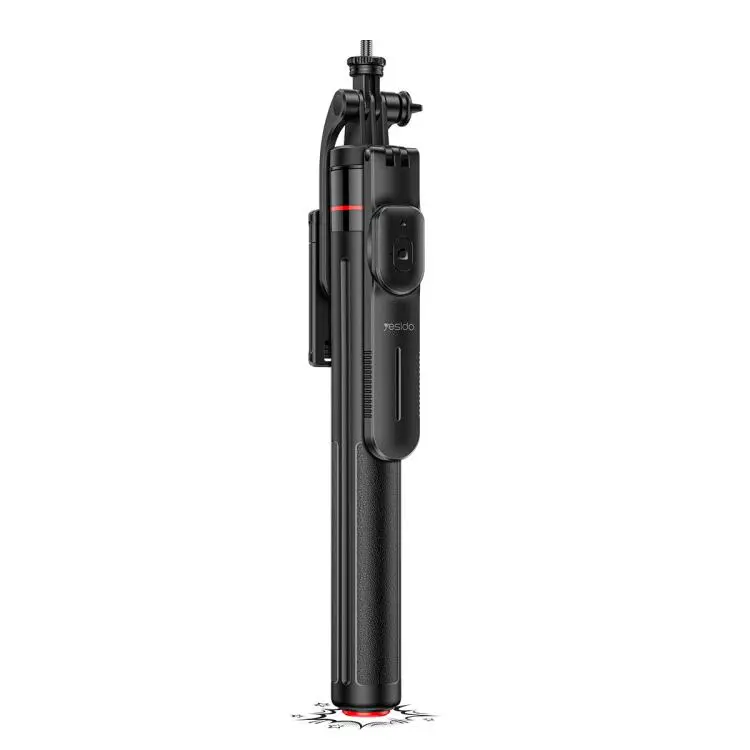 Yesido SF34 Auto Pop Open Tripod Selfie Stick with 1/4 Thread(Black)