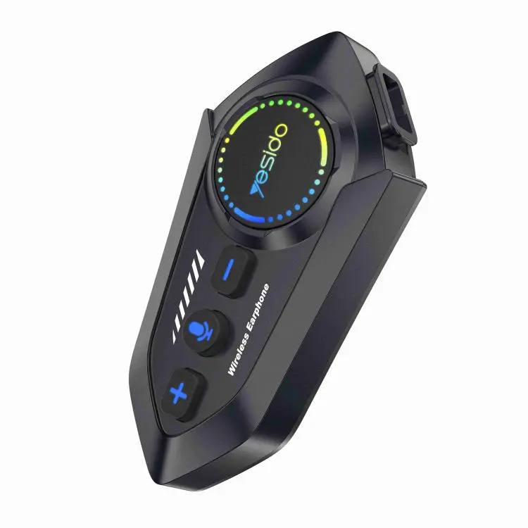 Yesido VC19 Motorcycle Helmet BT5.4 Headset(Black)