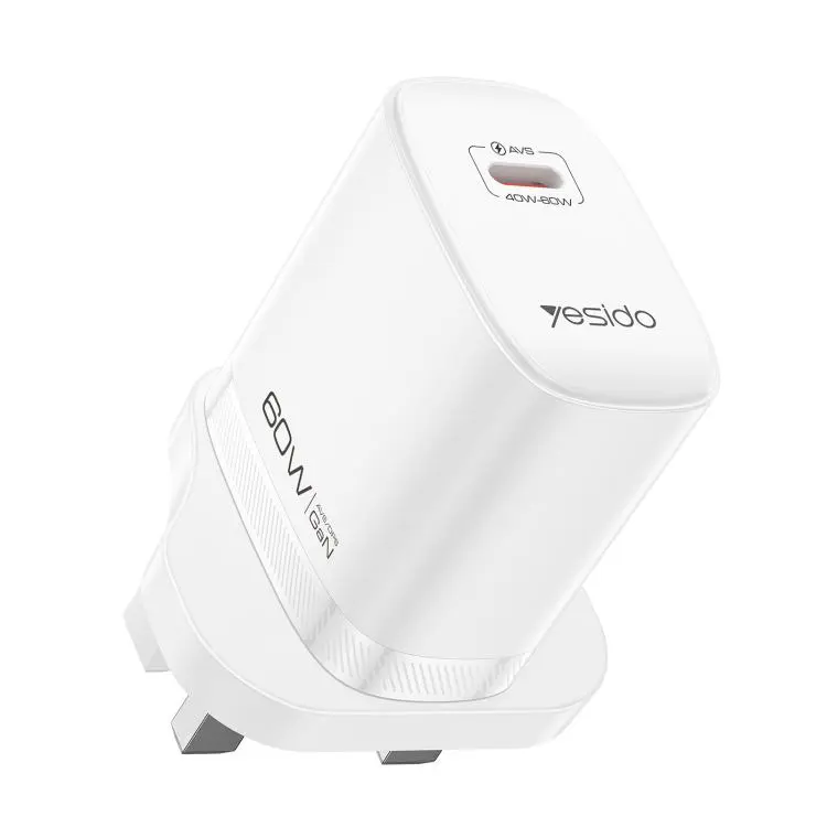 Yesido YC159 Type-C 40-60W AVS Dynamic Fast Charger with Type-C to Type-C Cable, Plug