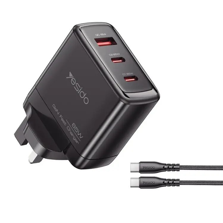Yesido YC98C 65W Three-port Fast Charger, Plug