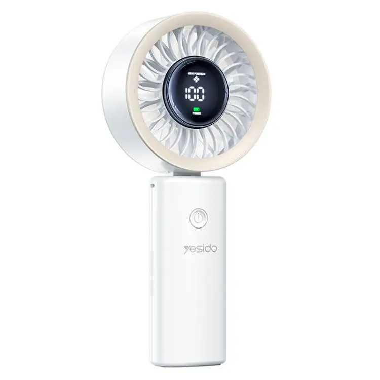 Yesido YF20 Brushless Handheld Fan with LED Digital Display(White)