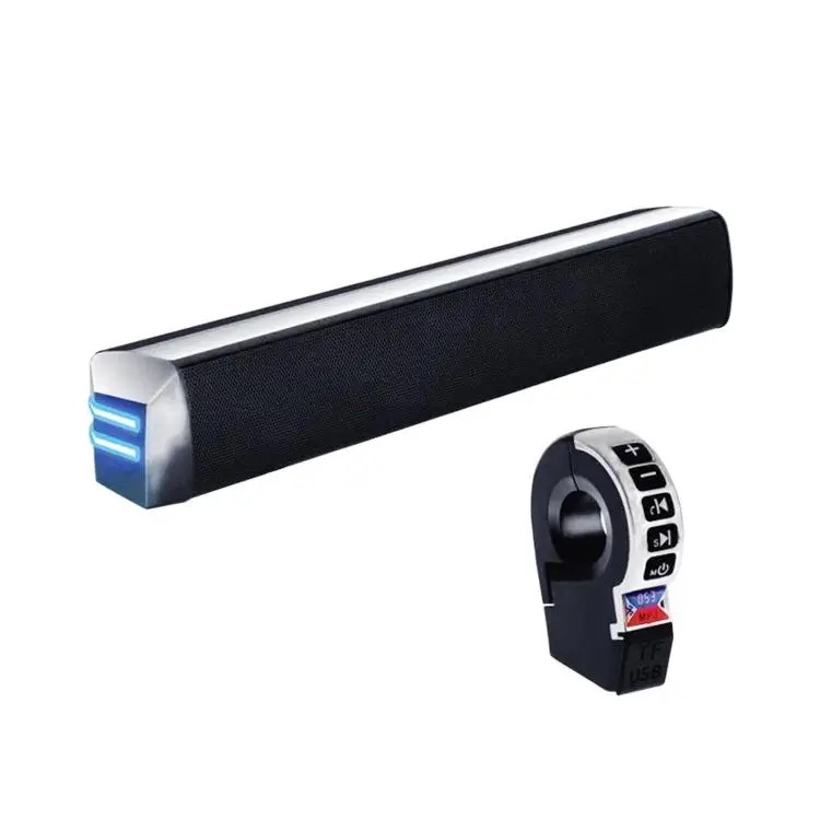 YL-037 12V Long Strip Motorcycle Speaker With Handlebar Switch Bluetooth FM Scooter Audio