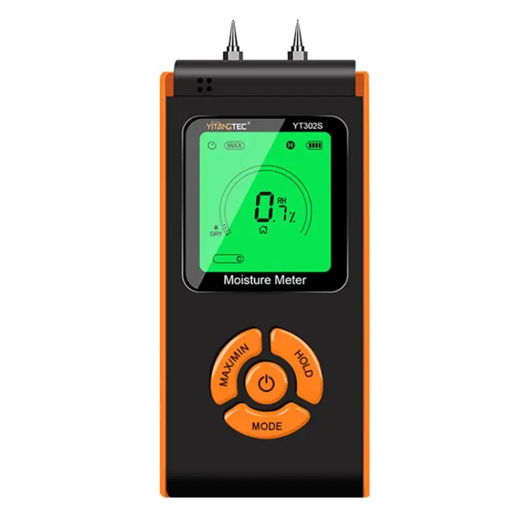YT302S Metal Probes Eood Moisture Meter(Black Orange)