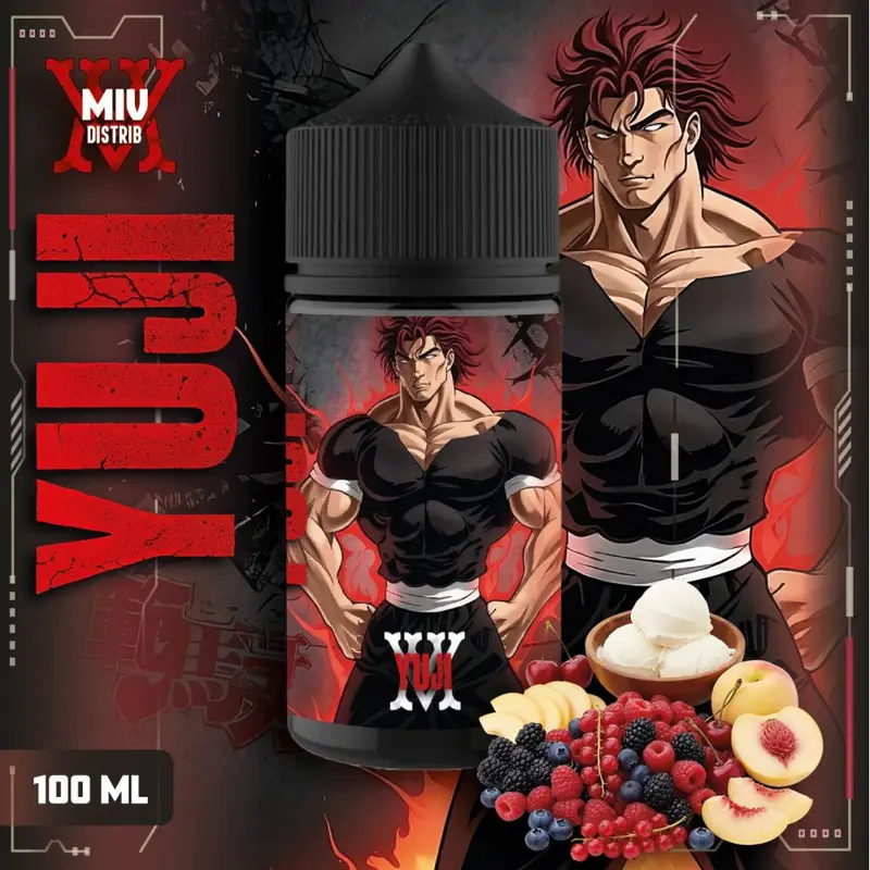 Yuji 100ml MIV by Made in Vape - Fruits Rouges Sauvages, Cerise & Pêche Blanche