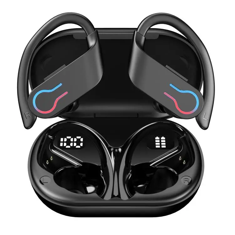 YYK-Q63-6 Open Back Wireless Bluetooth Sports Earphone(Black)
