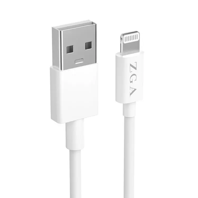 ZGA CB02 2.4A USB to 8 Pin Charging Data Cable, Length
