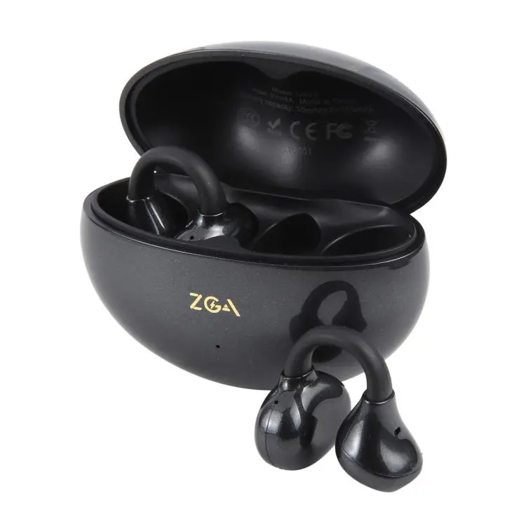 ZGA GS25 Ear Clip Wireless Bluetooth Earphones(Black)