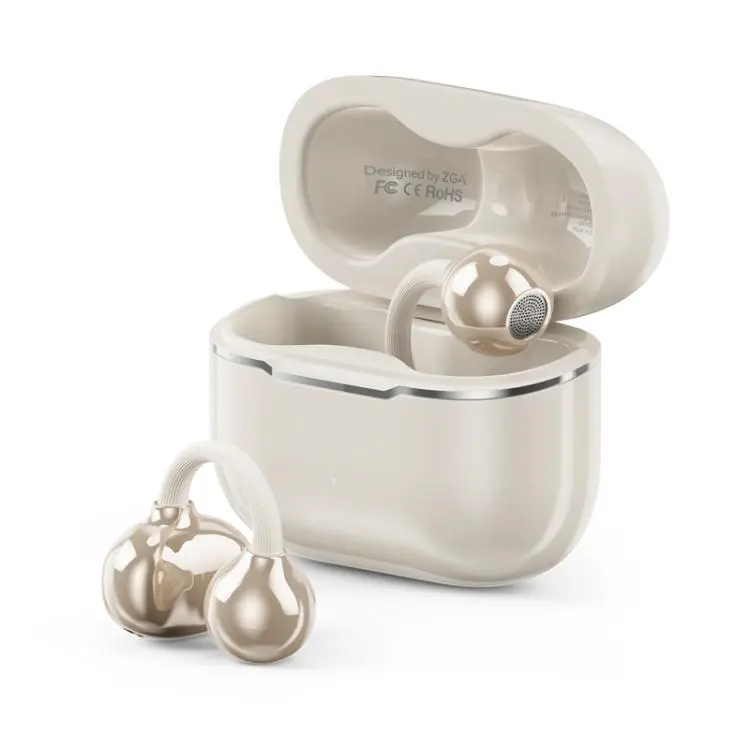 ZGA GS29 Free Music 2 Ear Clip Wireless Bluetooth Earphones(White)