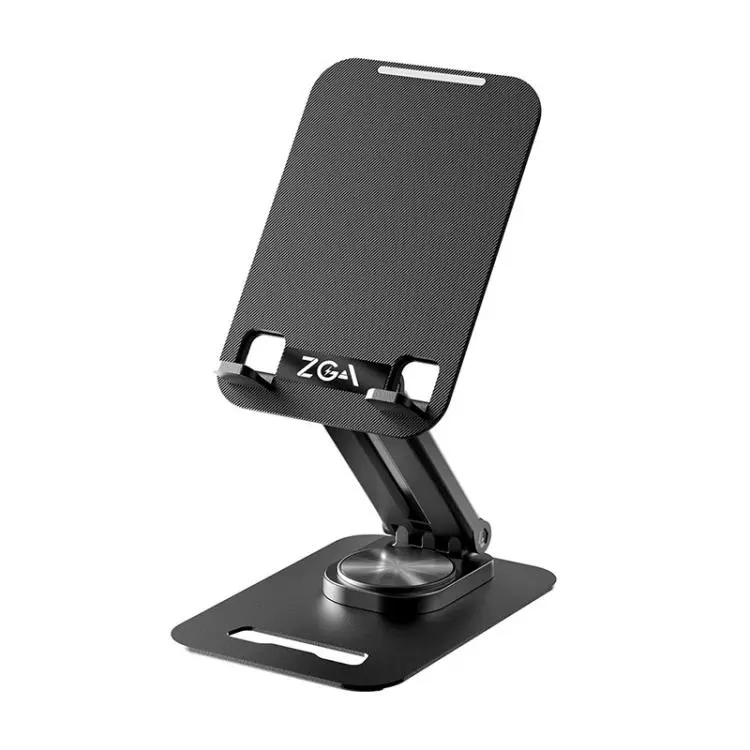 ZGA Z02 Foldable 360 Degree Rotation Desktop Phone Tablet Holder(Black)