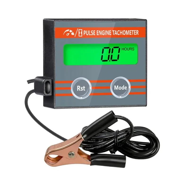 ZSB-03BL Motorcycle Tachometer Lawnmower Speedometer(Green Light)