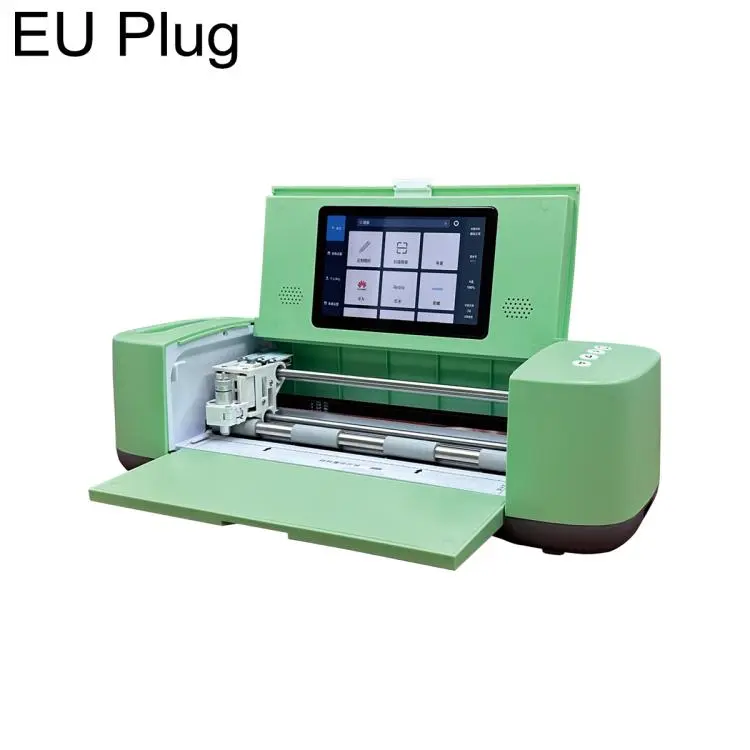 ZWX C6 Flagship Large-Size Smart Film Cutting Machine, 5G Network, 19-Inch Screen Protector Cutting Machine(EU Plug)