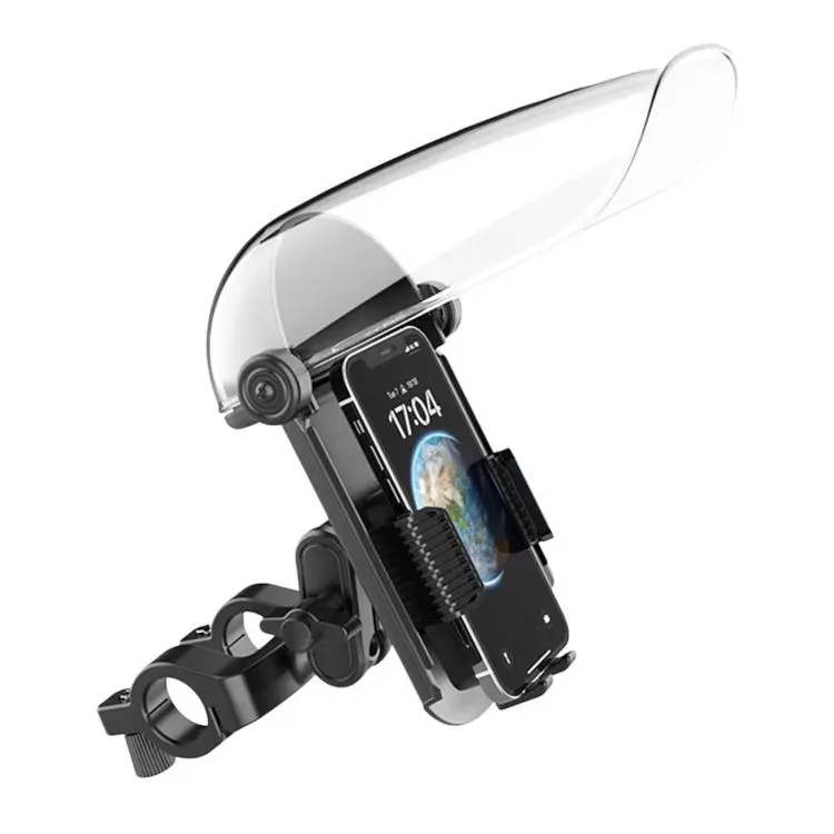 ZYM-DC Motorcycle & Electric Scooter Phone Mount With Sunshade Rainproof Cover