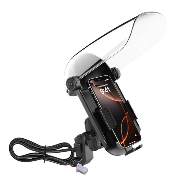 ZYM-MTHC Motorcycle & Electric Scooter Phone Mount With Sunshade Rainproof Cover